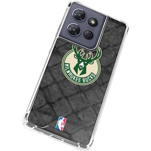 NBA Milwaukee Bucks Rusted Dark Moto G Play 5G (2025) Clear Case