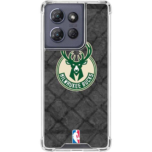 NBA Milwaukee Bucks Rusted Dark Moto G Power 5G (2025) Clear Case