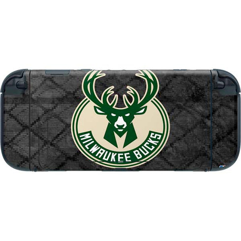 NBA Milwaukee Bucks Rusted Dark Nintendo Switch 2 (2025) with Joy-Con Skin