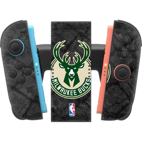 NBA Milwaukee Bucks Rusted Dark Nintendo Switch 2 (2025) Joy-Con Controller Skin