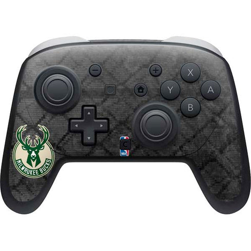 NBA Milwaukee Bucks Rusted Dark Nintendo Switch 2 (2025) Pro Controller Skin