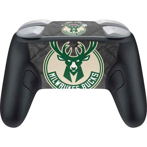NBA Milwaukee Bucks Rusted Dark Nintendo Switch 2 (2025) Pro Controller Skin