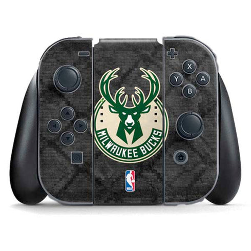 NBA Milwaukee Bucks Rusted Dark Nintendo Skins