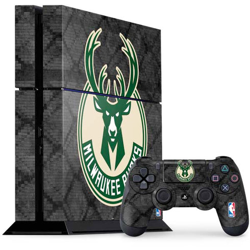 NBA Milwaukee Bucks Rusted Dark PlayStation PS4 Skins
