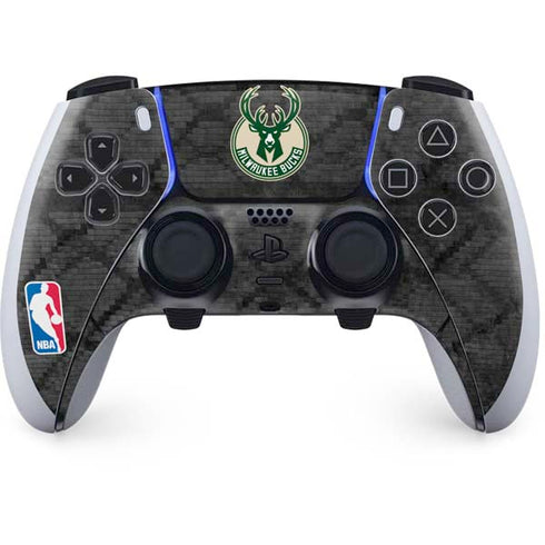 NBA Milwaukee Bucks Rusted Dark PS5 DualSense Edge Pro Controller Skin