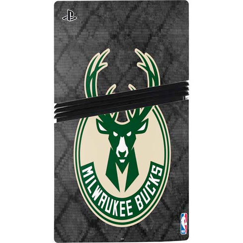 NBA Milwaukee Bucks Rusted Dark PS5 Pro Console Skin