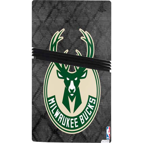 NBA Milwaukee Bucks Rusted Dark PS5 Pro Console Skin