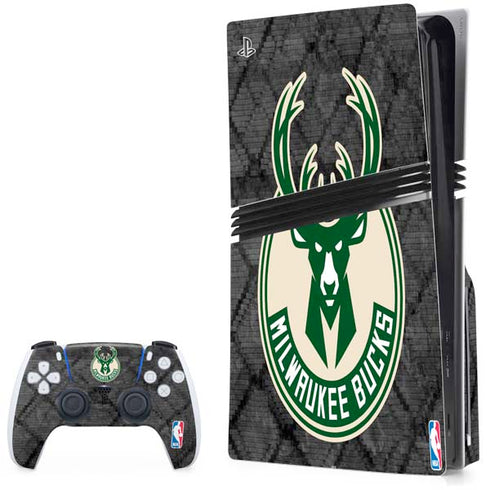 NBA Milwaukee Bucks Rusted Dark PlayStation PS5 Skins