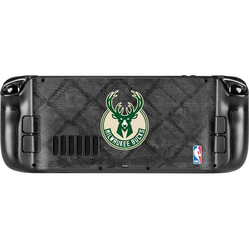 NBA Milwaukee Bucks Rusted Dark Steam Deck Handheld Gaming Computer Skin