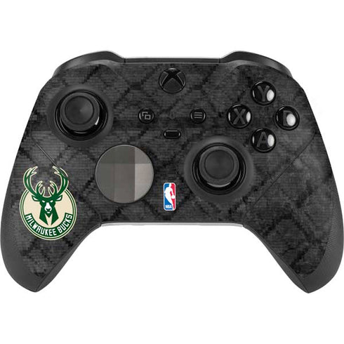 NBA Milwaukee Bucks Rusted Dark Xbox Elite Wireless Controller Series 2 Skin