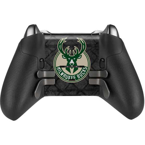 NBA Milwaukee Bucks Rusted Dark Xbox Elite Wireless Controller Series 2 Skin