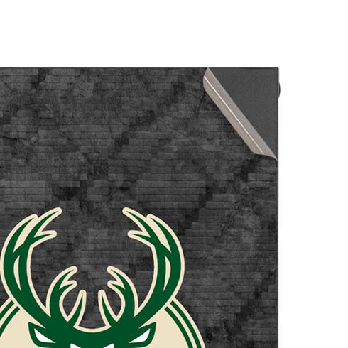 NBA Milwaukee Bucks Rusted Dark XBox Series X Digital Edition Console Skin