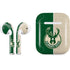 NBA Milwaukee Bucks Split Canvas Apple AirPods Skin