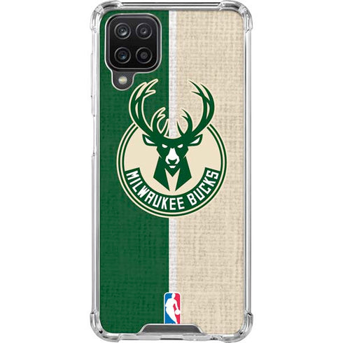 NBA Milwaukee Bucks Split Canvas Galaxy Cases