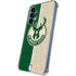 NBA Milwaukee Bucks Split Canvas Galaxy A35 5G Clear Case