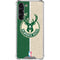 NBA Milwaukee Bucks Split Canvas Galaxy S24 FE Clear Case