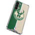 NBA Milwaukee Bucks Split Canvas Galaxy S24 FE Clear Case