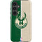 NBA Milwaukee Bucks Split Canvas Galaxy S25 Impact Case