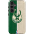 NBA Milwaukee Bucks Split Canvas Galaxy S25 Impact Case