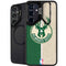 NBA Milwaukee Bucks Split Canvas Galaxy S25 Kickstand Case