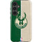 NBA Milwaukee Bucks Split Canvas Galaxy S25 Plus Impact Case