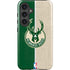 NBA Milwaukee Bucks Split Canvas Galaxy S25 Plus Impact Case