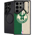 NBA Milwaukee Bucks Split Canvas Galaxy S25 Ultra Kickstand Case