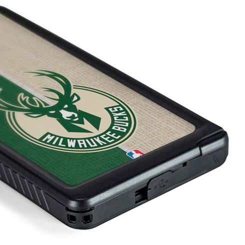 NBA Milwaukee Bucks Split Canvas Galaxy S24 Ultra Waterproof Case