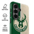 NBA Milwaukee Bucks Split Canvas Galaxy S26 Impact Case