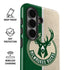 NBA Milwaukee Bucks Split Canvas Galaxy S26 Plus Impact Case