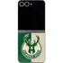 NBA Milwaukee Bucks Split Canvas Galaxy Z Flip6 Skin