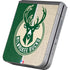 NBA Milwaukee Bucks Split Canvas Galaxy Z Flip6 Skin