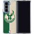 NBA Milwaukee Bucks Split Canvas Galaxy Z Fold5 5G Clear Case