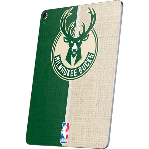 NBA Milwaukee Bucks Split Canvas Apple iPad Air Skin