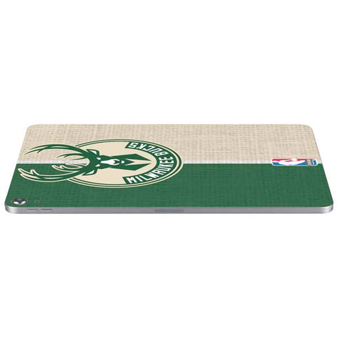 NBA Milwaukee Bucks Split Canvas Apple iPad Air Skin