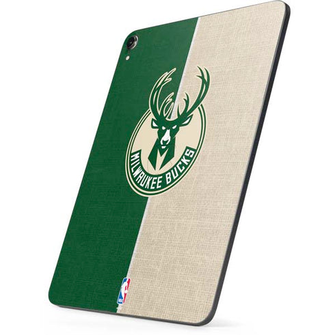NBA Milwaukee Bucks Split Canvas Apple iPad Pro Skin