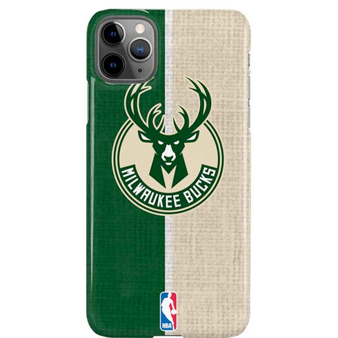 NBA Milwaukee Bucks Split Canvas iPhone Cases