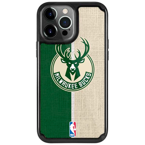 NBA Milwaukee Bucks Split Canvas iPhone Cases