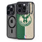 NBA Milwaukee Bucks Split Canvas iPhone 13 Pro Kickstand Case
