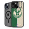 NBA Milwaukee Bucks Split Canvas iPhone 14 Kickstand Case