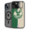 NBA Milwaukee Bucks Split Canvas iPhone 15 Kickstand Case