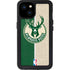 NBA Milwaukee Bucks Split Canvas iPhone 15 Plus Waterproof Case