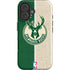 NBA Milwaukee Bucks Split Canvas iPhone 16 Impact Case