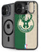 NBA Milwaukee Bucks Split Canvas iPhone 16 Kickstand Case