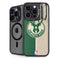 NBA Milwaukee Bucks Split Canvas iPhone 16 Pro Kickstand Case