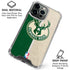 NBA Milwaukee Bucks Split Canvas iPhone 16 Pro Max Clear Case