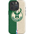NBA Milwaukee Bucks Split Canvas iPhone 16 Pro Max Impact Case