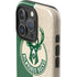 NBA Milwaukee Bucks Split Canvas iPhone 16 Pro Max Impact Case