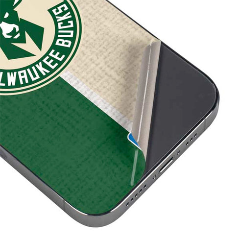 NBA Milwaukee Bucks Split Canvas iPhone 16 Pro Max Skin