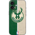 NBA Milwaukee Bucks Split Canvas iPhone 16 Skin